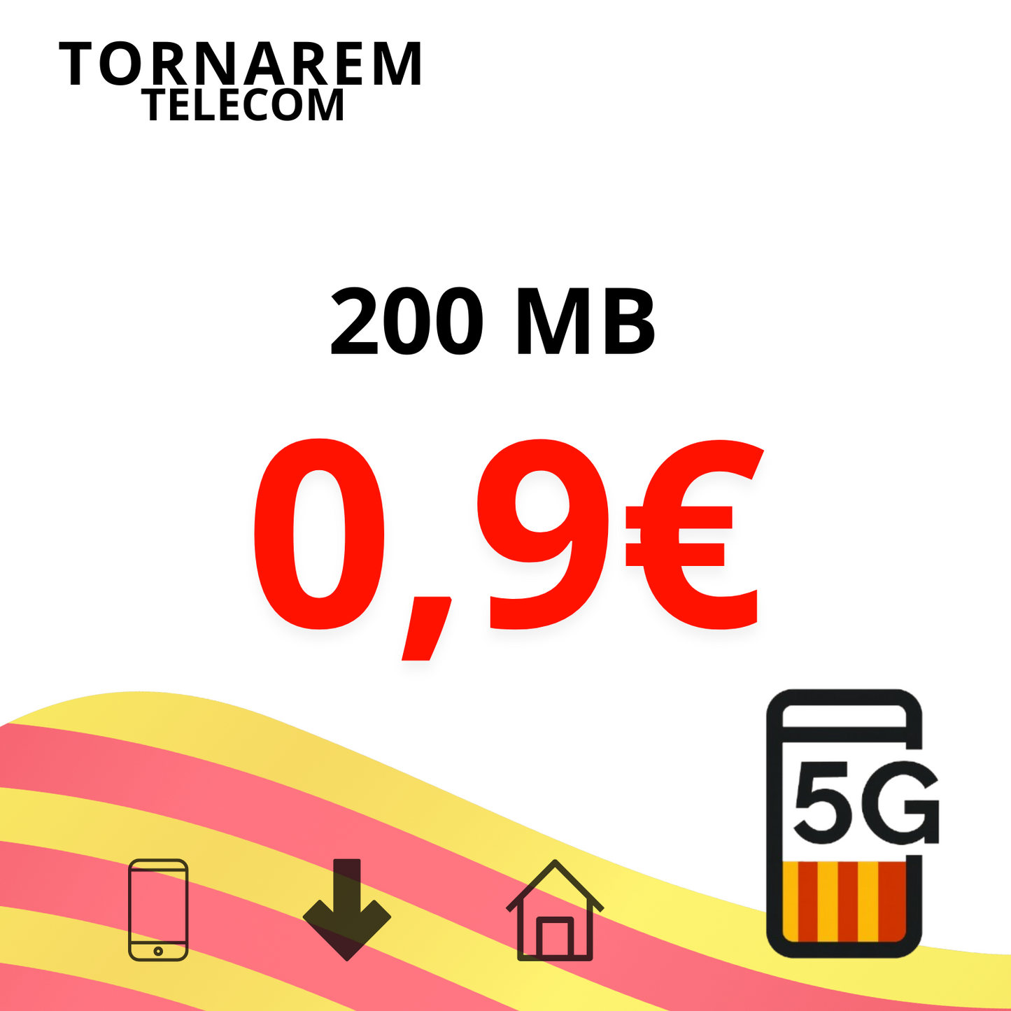 Línia mòbil només dades – 200 MB