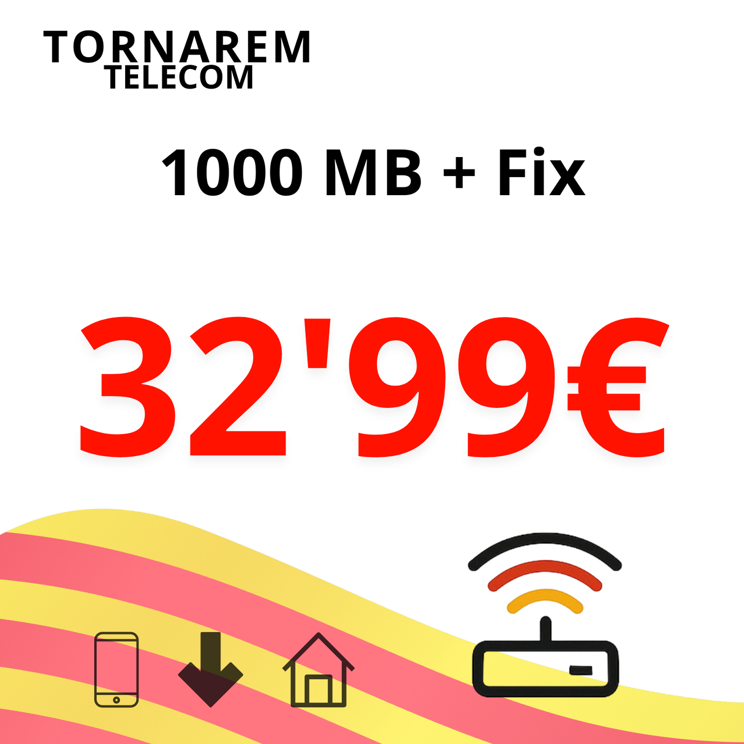 Fibra Tornarem 1.000 Mb + Fix