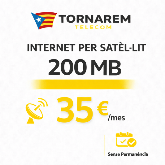 🌍 Internet per satèl·lit 200 Mb