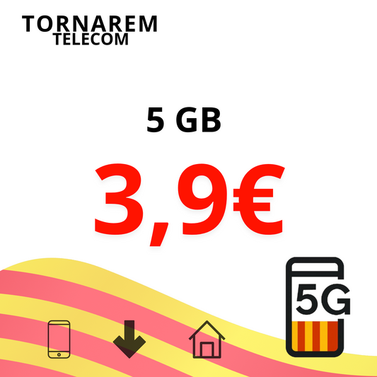 Línia mòbil només dades – 5 GB