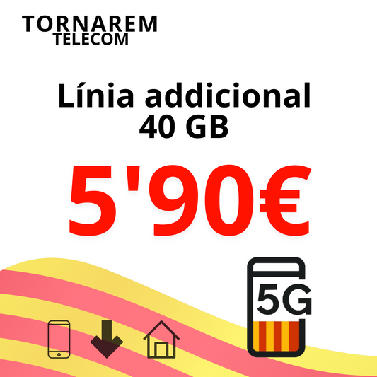 Línia addicional 40 GB