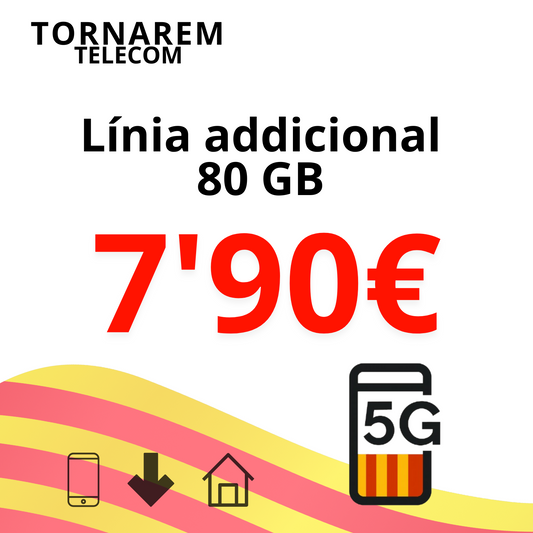 Línia addicional  80 GB